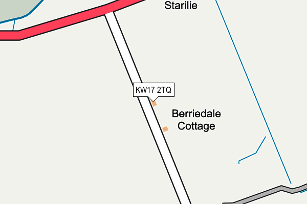 KW17 2TQ map - OS OpenMap – Local (Ordnance Survey)