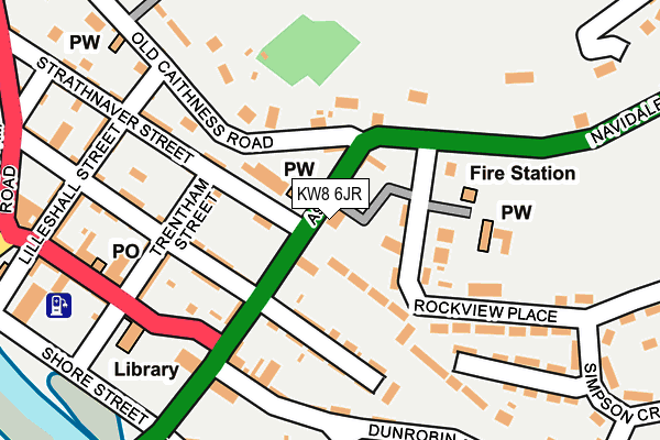 KW8 6JR map - OS OpenMap – Local (Ordnance Survey) KW8 6JR map - OS OpenMap – Local (Ordnance Survey)