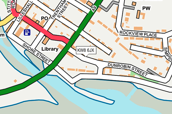 KW8 6JX map - OS OpenMap – Local (Ordnance Survey) KW8 6JX map - OS OpenMap – Local (Ordnance Survey)
