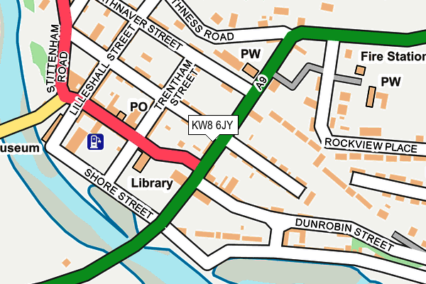 KW8 6JY map - OS OpenMap – Local (Ordnance Survey) KW8 6JY map - OS OpenMap – Local (Ordnance Survey)