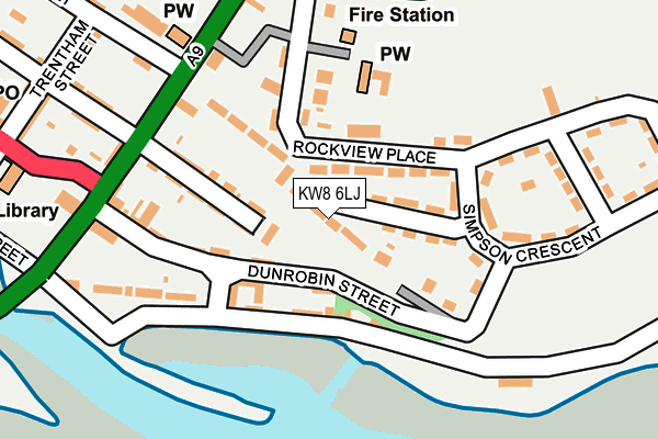 KW8 6LJ map - OS OpenMap – Local (Ordnance Survey) KW8 6LJ map - OS OpenMap – Local (Ordnance Survey)