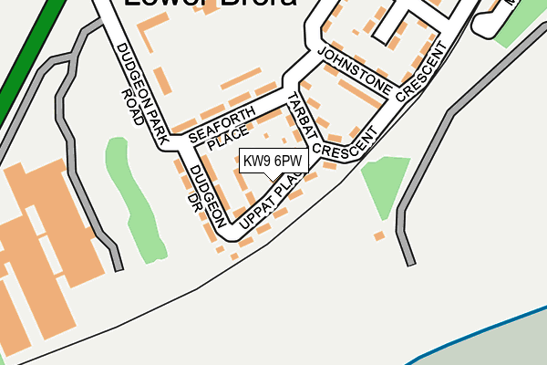 KW9 6PW map - OS OpenMap – Local (Ordnance Survey) KW9 6PW map - OS OpenMap – Local (Ordnance Survey)