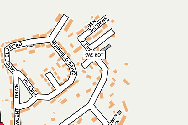 KW9 6QT map - OS OpenMap – Local (Ordnance Survey) KW9 6QT map - OS OpenMap – Local (Ordnance Survey)