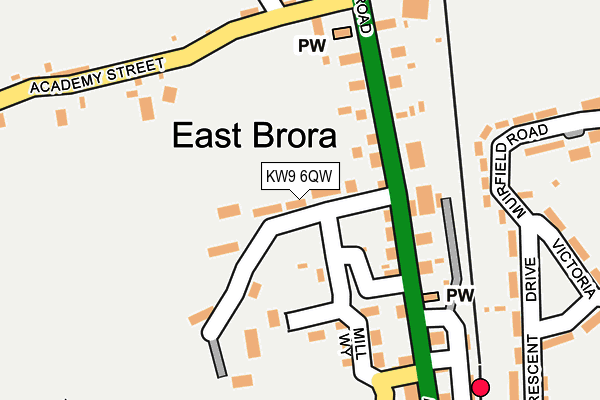 KW9 6QW map - OS OpenMap – Local (Ordnance Survey)