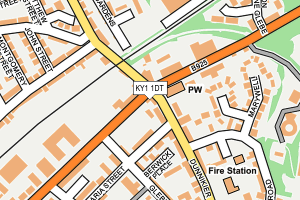 KY1 1DT map - OS OpenMap – Local (Ordnance Survey) KY1 1DT map - OS OpenMap – Local (Ordnance Survey)