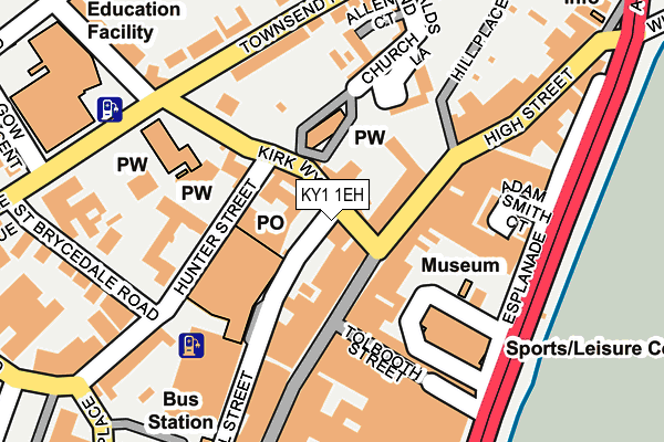 KY1 1EH map - OS OpenMap – Local (Ordnance Survey) KY1 1EH map - OS OpenMap – Local (Ordnance Survey)