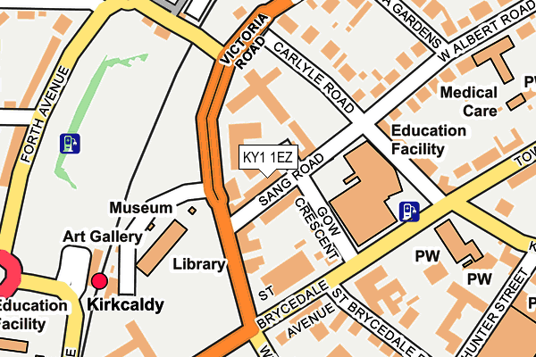 KY1 1EZ map - OS OpenMap – Local (Ordnance Survey) KY1 1EZ map - OS OpenMap – Local (Ordnance Survey)