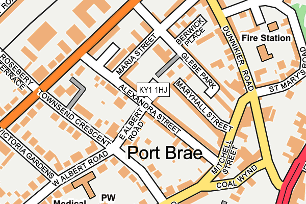 KY1 1HJ map - OS OpenMap – Local (Ordnance Survey) KY1 1HJ map - OS OpenMap – Local (Ordnance Survey)
