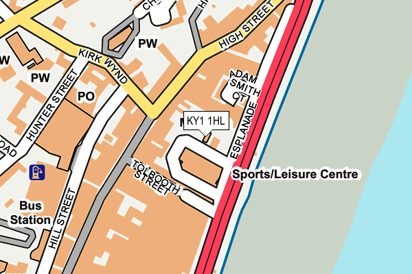 KY1 1HL map - OS OpenMap – Local (Ordnance Survey) KY1 1HL map - OS OpenMap – Local (Ordnance Survey)