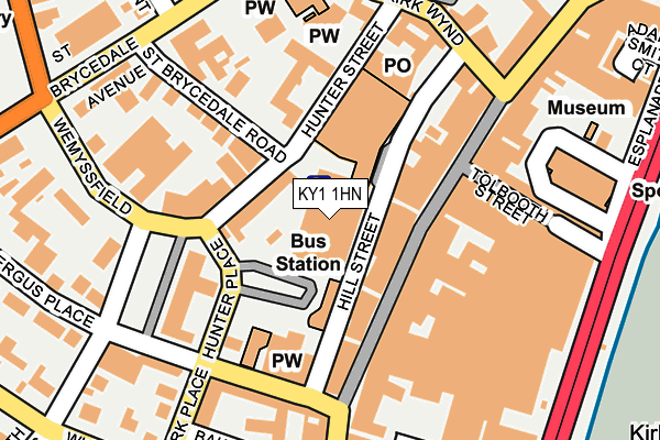 KY1 1HN map - OS OpenMap – Local (Ordnance Survey) KY1 1HN map - OS OpenMap – Local (Ordnance Survey)