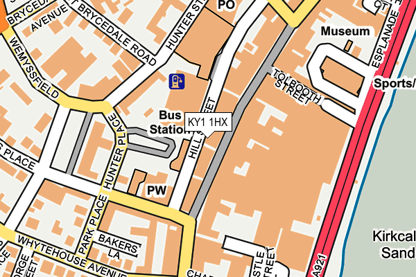 KY1 1HX map - OS OpenMap – Local (Ordnance Survey) KY1 1HX map - OS OpenMap – Local (Ordnance Survey)