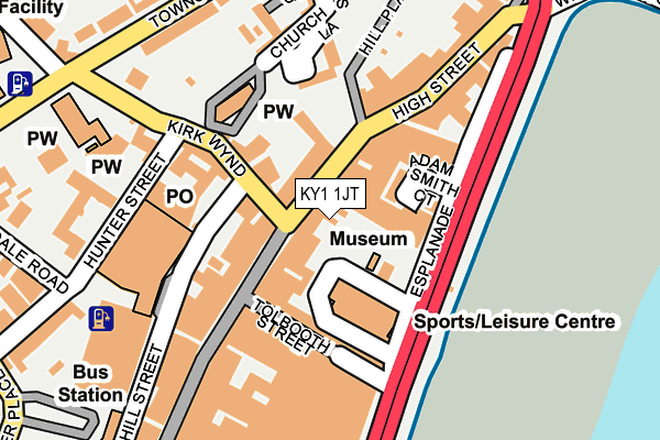 KY1 1JT map - OS OpenMap – Local (Ordnance Survey) KY1 1JT map - OS OpenMap – Local (Ordnance Survey)