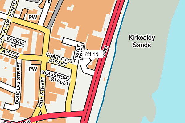 KY1 1NH map - OS OpenMap – Local (Ordnance Survey) KY1 1NH map - OS OpenMap – Local (Ordnance Survey)