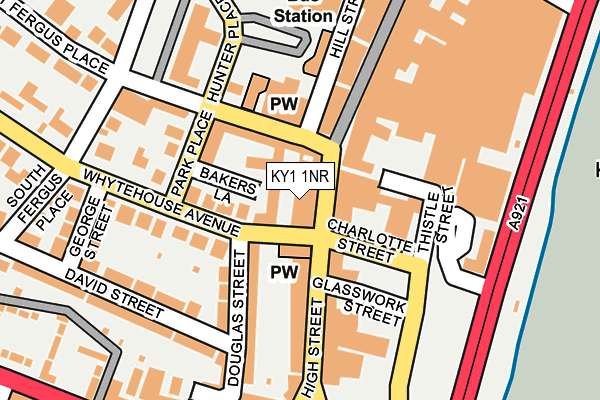 KY1 1NR map - OS OpenMap – Local (Ordnance Survey) KY1 1NR map - OS OpenMap – Local (Ordnance Survey)