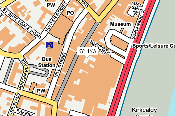 KY1 1NW map - OS OpenMap – Local (Ordnance Survey) KY1 1NW map - OS OpenMap – Local (Ordnance Survey)
