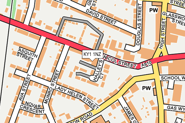 KY1 1NZ map - OS OpenMap – Local (Ordnance Survey) KY1 1NZ map - OS OpenMap – Local (Ordnance Survey)
