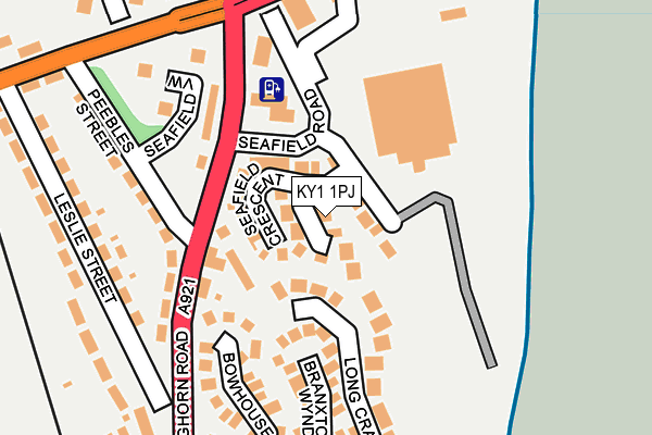 KY1 1PJ map - OS OpenMap – Local (Ordnance Survey) KY1 1PJ map - OS OpenMap – Local (Ordnance Survey)