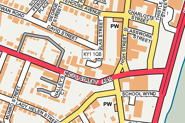 KY1 1QB map - OS OpenMap – Local (Ordnance Survey) KY1 1QB map - OS OpenMap – Local (Ordnance Survey)