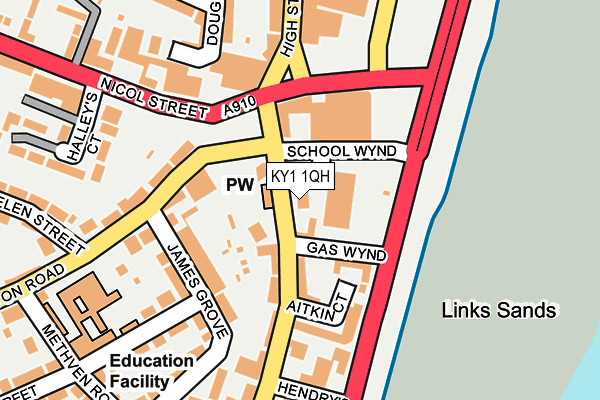 KY1 1QH map - OS OpenMap – Local (Ordnance Survey) KY1 1QH map - OS OpenMap – Local (Ordnance Survey)