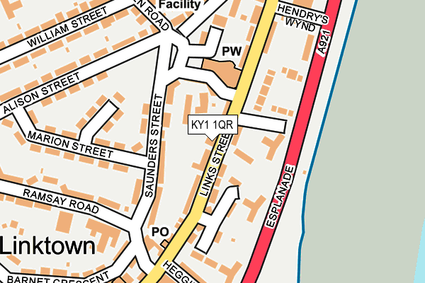 KY1 1QR map - OS OpenMap – Local (Ordnance Survey) KY1 1QR map - OS OpenMap – Local (Ordnance Survey)