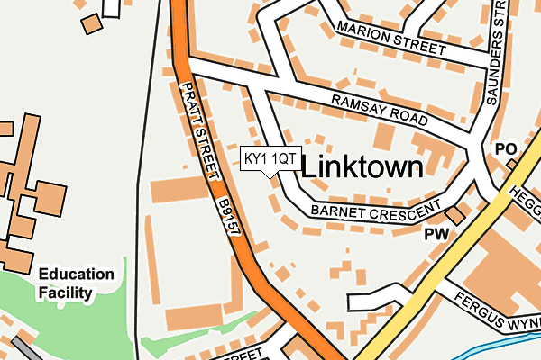 KY1 1QT map - OS OpenMap – Local (Ordnance Survey) KY1 1QT map - OS OpenMap – Local (Ordnance Survey)