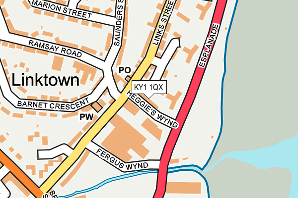 KY1 1QX map - OS OpenMap – Local (Ordnance Survey) KY1 1QX map - OS OpenMap – Local (Ordnance Survey)