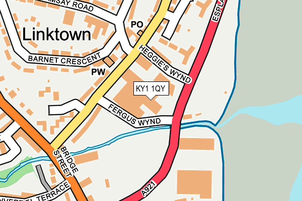 KY1 1QY map - OS OpenMap – Local (Ordnance Survey) KY1 1QY map - OS OpenMap – Local (Ordnance Survey)