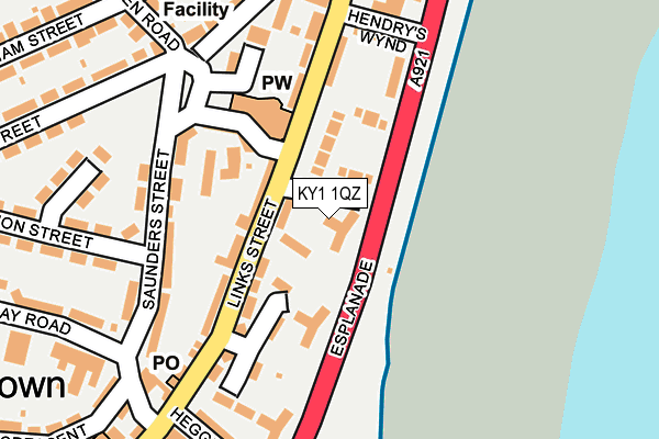 KY1 1QZ map - OS OpenMap – Local (Ordnance Survey) KY1 1QZ map - OS OpenMap – Local (Ordnance Survey)