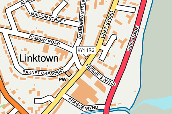 KY1 1RG map - OS OpenMap – Local (Ordnance Survey) KY1 1RG map - OS OpenMap – Local (Ordnance Survey)