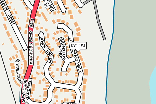 KY1 1SJ map - OS OpenMap – Local (Ordnance Survey) KY1 1SJ map - OS OpenMap – Local (Ordnance Survey)