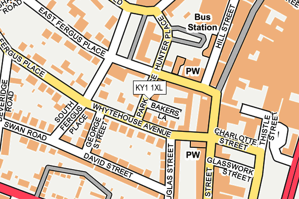 KY1 1XL map - OS OpenMap – Local (Ordnance Survey) KY1 1XL map - OS OpenMap – Local (Ordnance Survey)