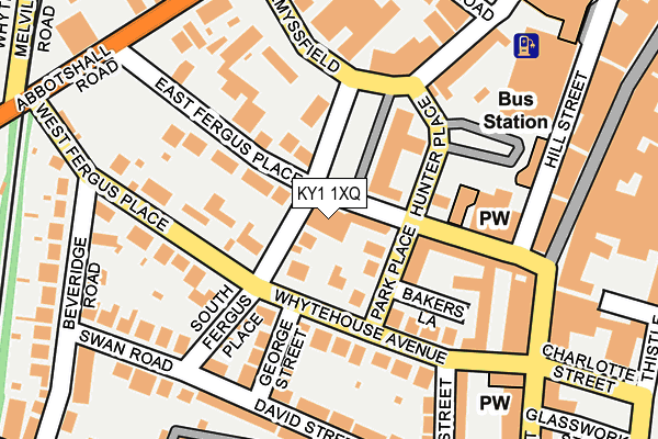 KY1 1XQ map - OS OpenMap – Local (Ordnance Survey) KY1 1XQ map - OS OpenMap – Local (Ordnance Survey)