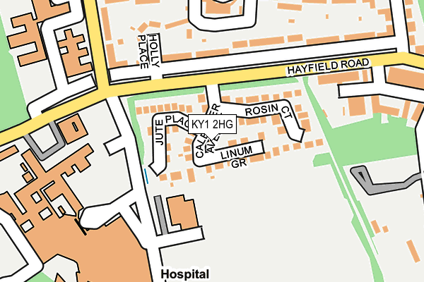 KY1 2HG map - OS OpenMap – Local (Ordnance Survey) KY1 2HG map - OS OpenMap – Local (Ordnance Survey)