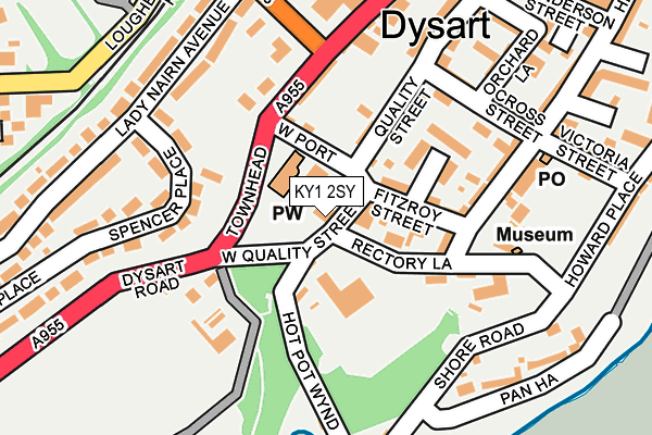 KY1 2SY map - OS OpenMap – Local (Ordnance Survey) KY1 2SY map - OS OpenMap – Local (Ordnance Survey)