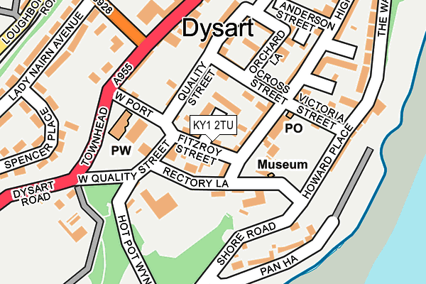 KY1 2TU map - OS OpenMap – Local (Ordnance Survey) KY1 2TU map - OS OpenMap – Local (Ordnance Survey)