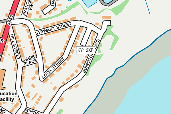 KY1 2XF map - OS OpenMap – Local (Ordnance Survey) KY1 2XF map - OS OpenMap – Local (Ordnance Survey)