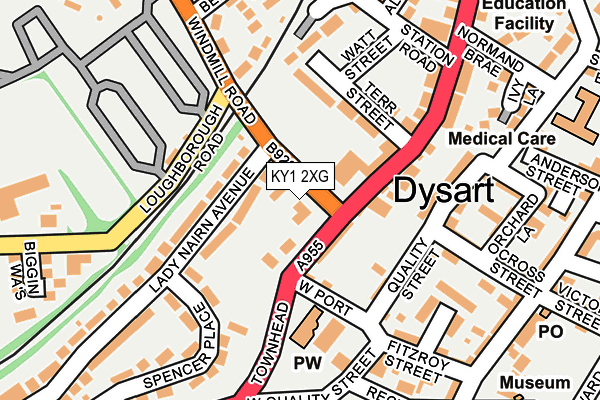 KY1 2XG map - OS OpenMap – Local (Ordnance Survey) KY1 2XG map - OS OpenMap – Local (Ordnance Survey)