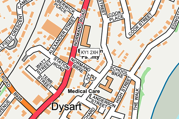 KY1 2XH map - OS OpenMap – Local (Ordnance Survey) KY1 2XH map - OS OpenMap – Local (Ordnance Survey)