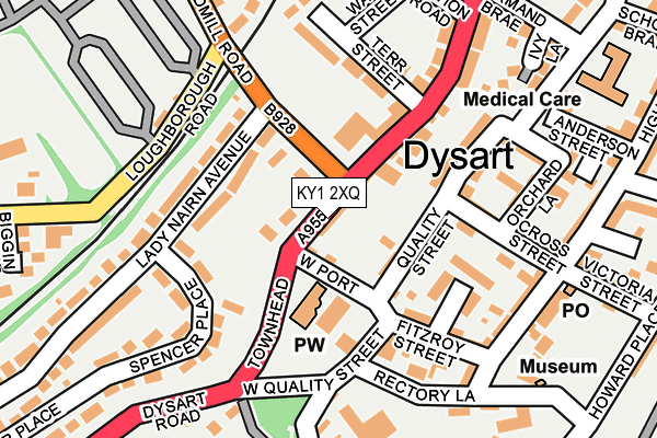 KY1 2XQ map - OS OpenMap – Local (Ordnance Survey) KY1 2XQ map - OS OpenMap – Local (Ordnance Survey)