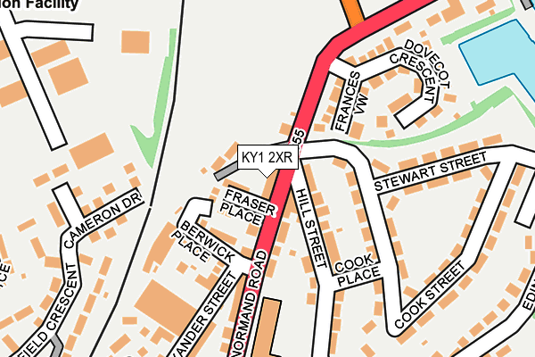 KY1 2XR map - OS OpenMap – Local (Ordnance Survey) KY1 2XR map - OS OpenMap – Local (Ordnance Survey)