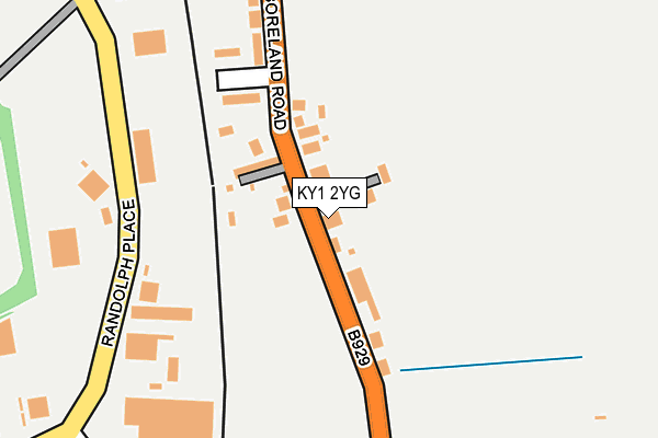 KY1 2YG map - OS OpenMap – Local (Ordnance Survey) KY1 2YG map - OS OpenMap – Local (Ordnance Survey)