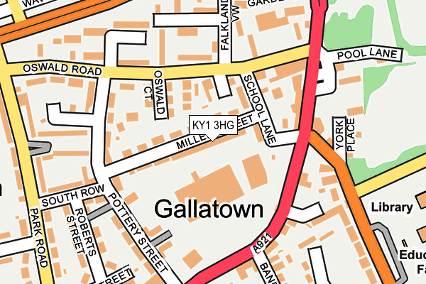 KY1 3HG map - OS OpenMap – Local (Ordnance Survey) KY1 3HG map - OS OpenMap – Local (Ordnance Survey)