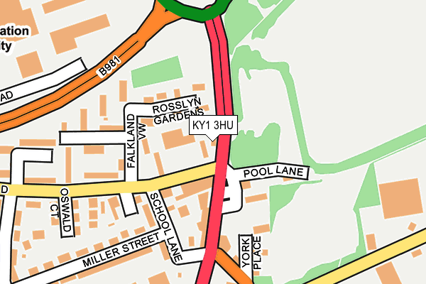 KY1 3HU map - OS OpenMap – Local (Ordnance Survey) KY1 3HU map - OS OpenMap – Local (Ordnance Survey)