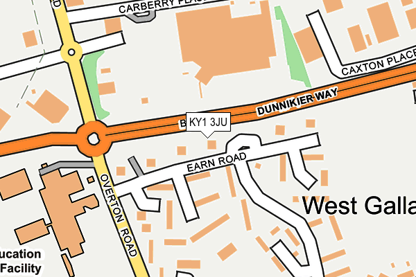 KY1 3JU map - OS OpenMap – Local (Ordnance Survey) KY1 3JU map - OS OpenMap – Local (Ordnance Survey)