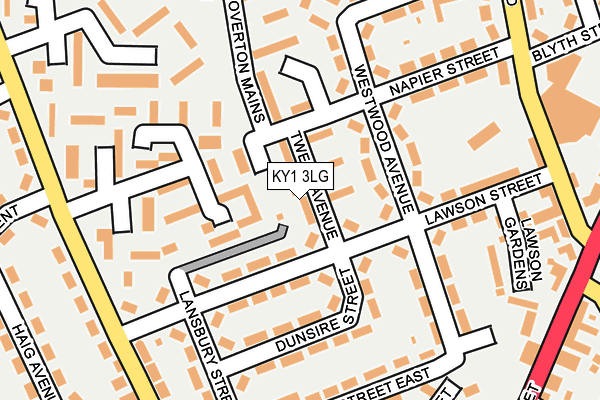 KY1 3LG map - OS OpenMap – Local (Ordnance Survey) KY1 3LG map - OS OpenMap – Local (Ordnance Survey)