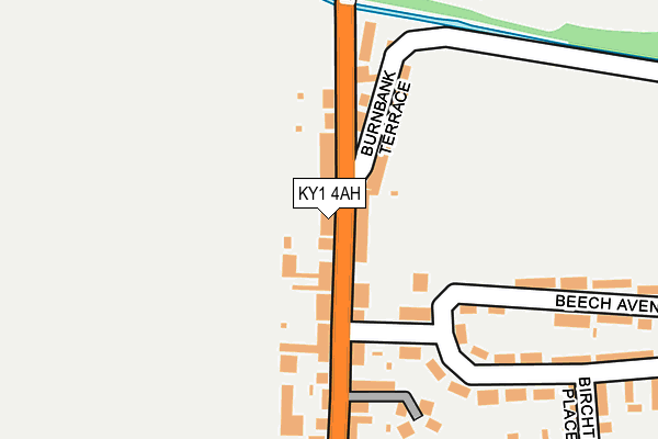 KY1 4AH map - OS OpenMap – Local (Ordnance Survey) KY1 4AH map - OS OpenMap – Local (Ordnance Survey)