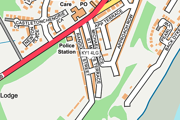 KY1 4LG map - OS OpenMap – Local (Ordnance Survey) KY1 4LG map - OS OpenMap – Local (Ordnance Survey)