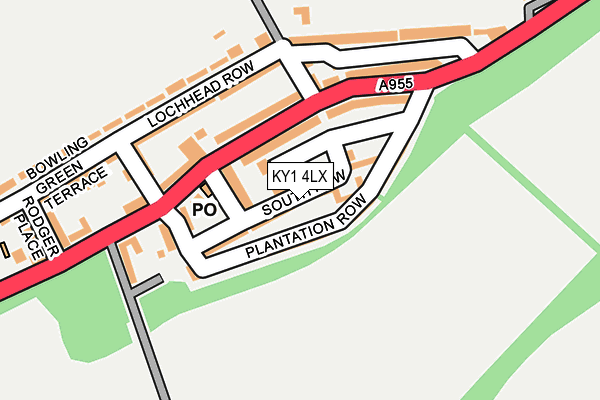 KY1 4LX map - OS OpenMap – Local (Ordnance Survey) KY1 4LX map - OS OpenMap – Local (Ordnance Survey)