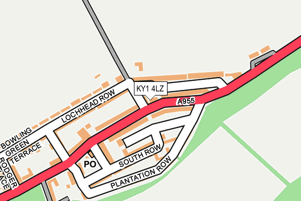 KY1 4LZ map - OS OpenMap – Local (Ordnance Survey) KY1 4LZ map - OS OpenMap – Local (Ordnance Survey)