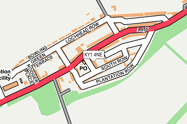 KY1 4NE map - OS OpenMap – Local (Ordnance Survey) KY1 4NE map - OS OpenMap – Local (Ordnance Survey)